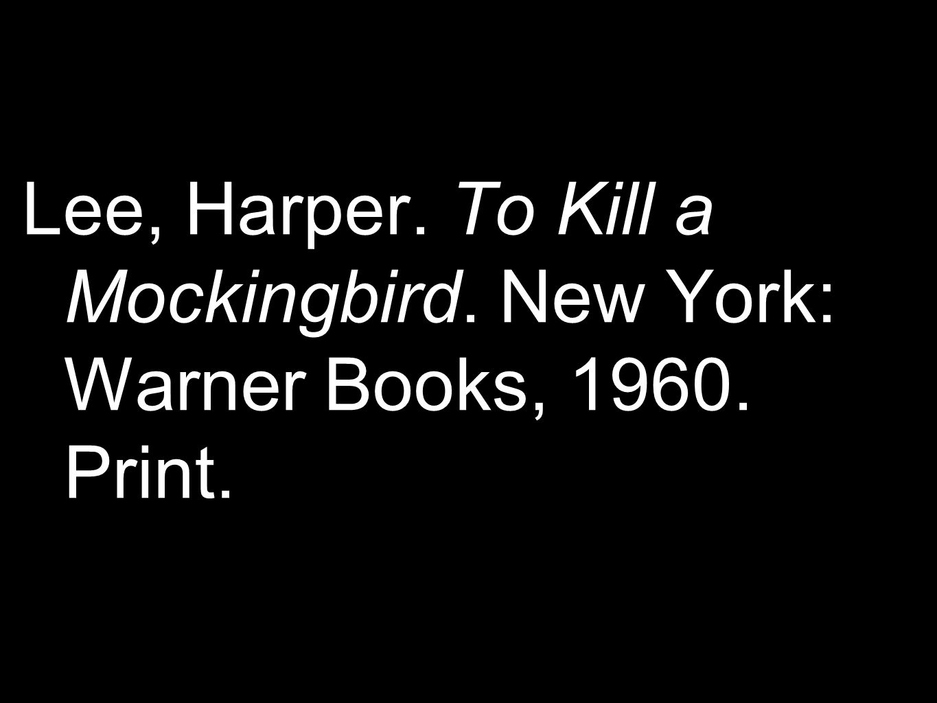 To Kill a Mockingbird Chapter 1
